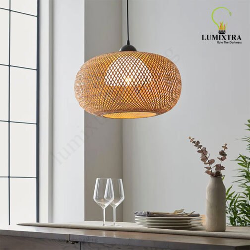 Bali Natural Bamboo Ceiling Pendant Light - Image 3