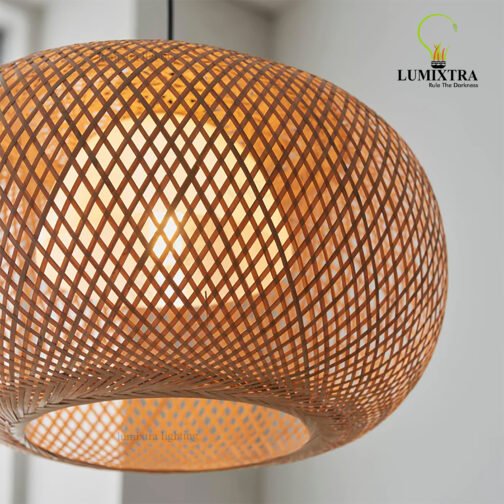 Bali Natural Bamboo Ceiling Pendant Light - Image 5