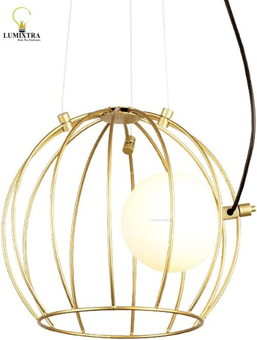 Gold Birdcage Chandelier Fixtures - Image 3